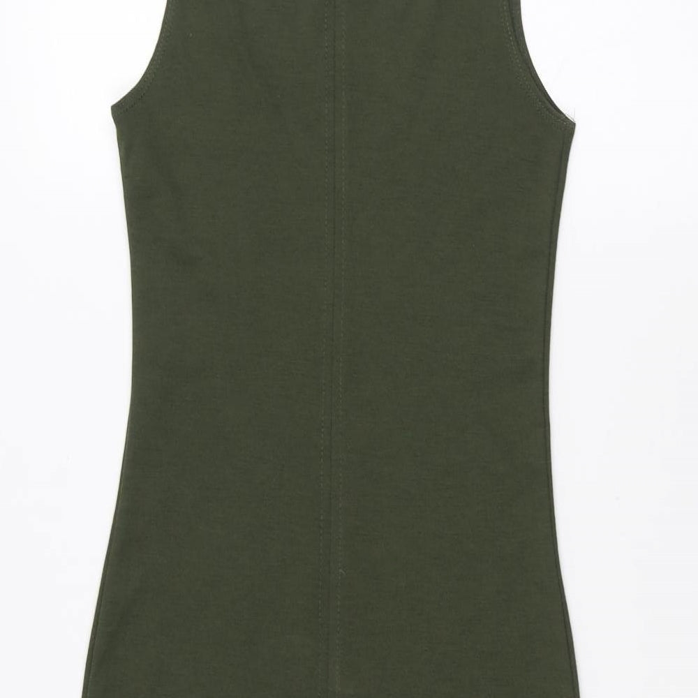 Zara Womens Green   Pencil Dress  Size M