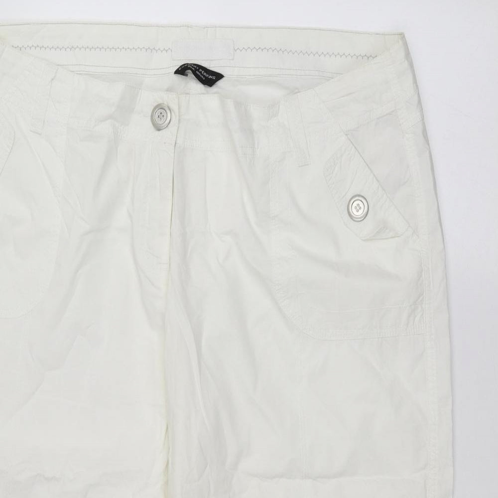 Dorothy Perkins Womens White   Chino Shorts Size 20