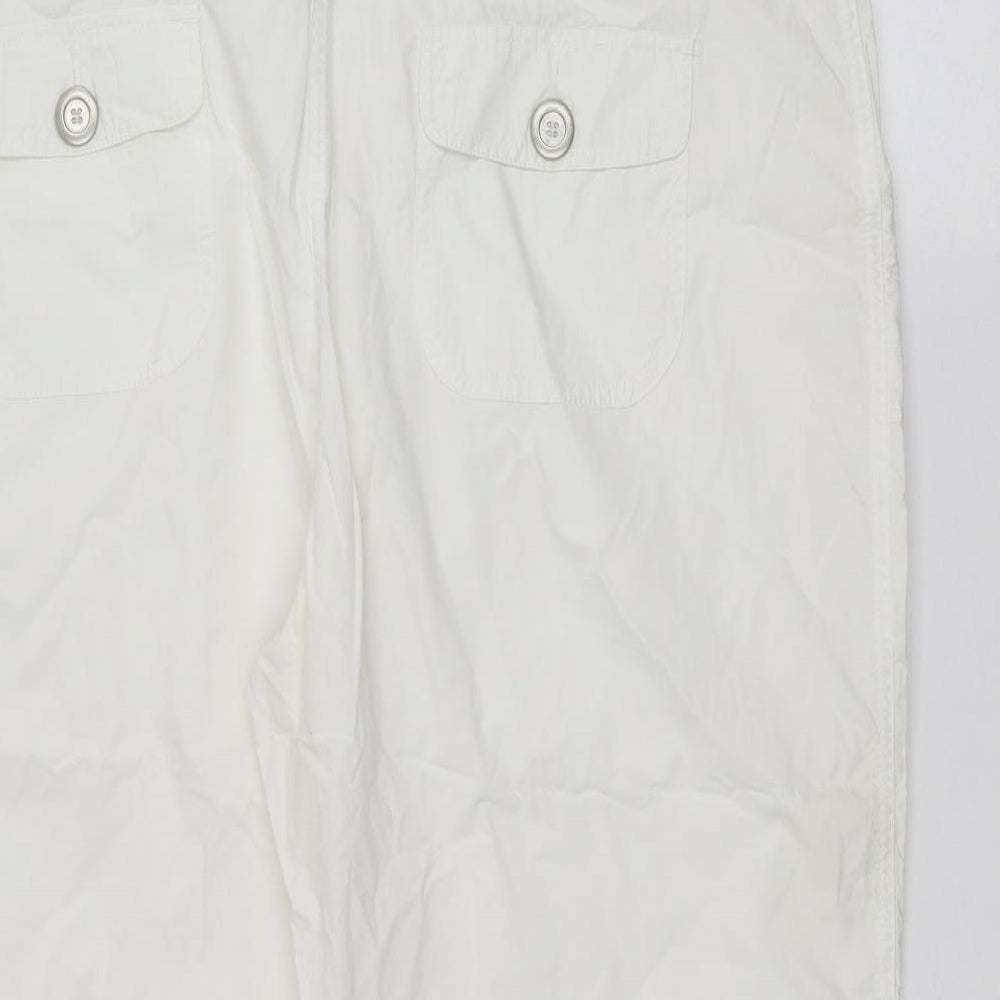 Dorothy Perkins Womens White   Chino Shorts Size 20