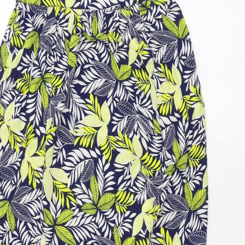 Atmosphere Womens Blue Floral  A-Line Skirt Size 8