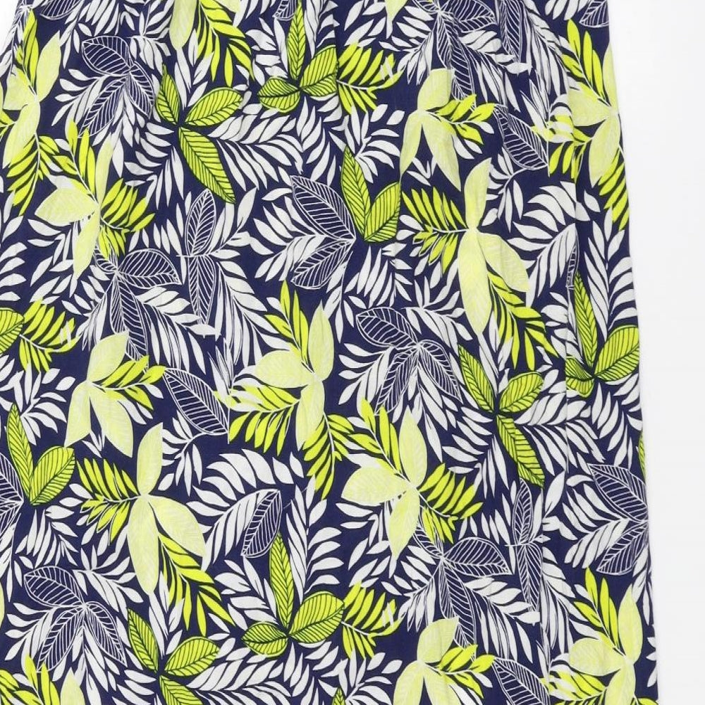 Atmosphere Womens Blue Floral  A-Line Skirt Size 8