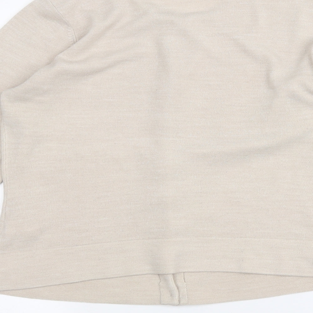 Marks and Spencer Womens White   Cardigan Jumper Size 10