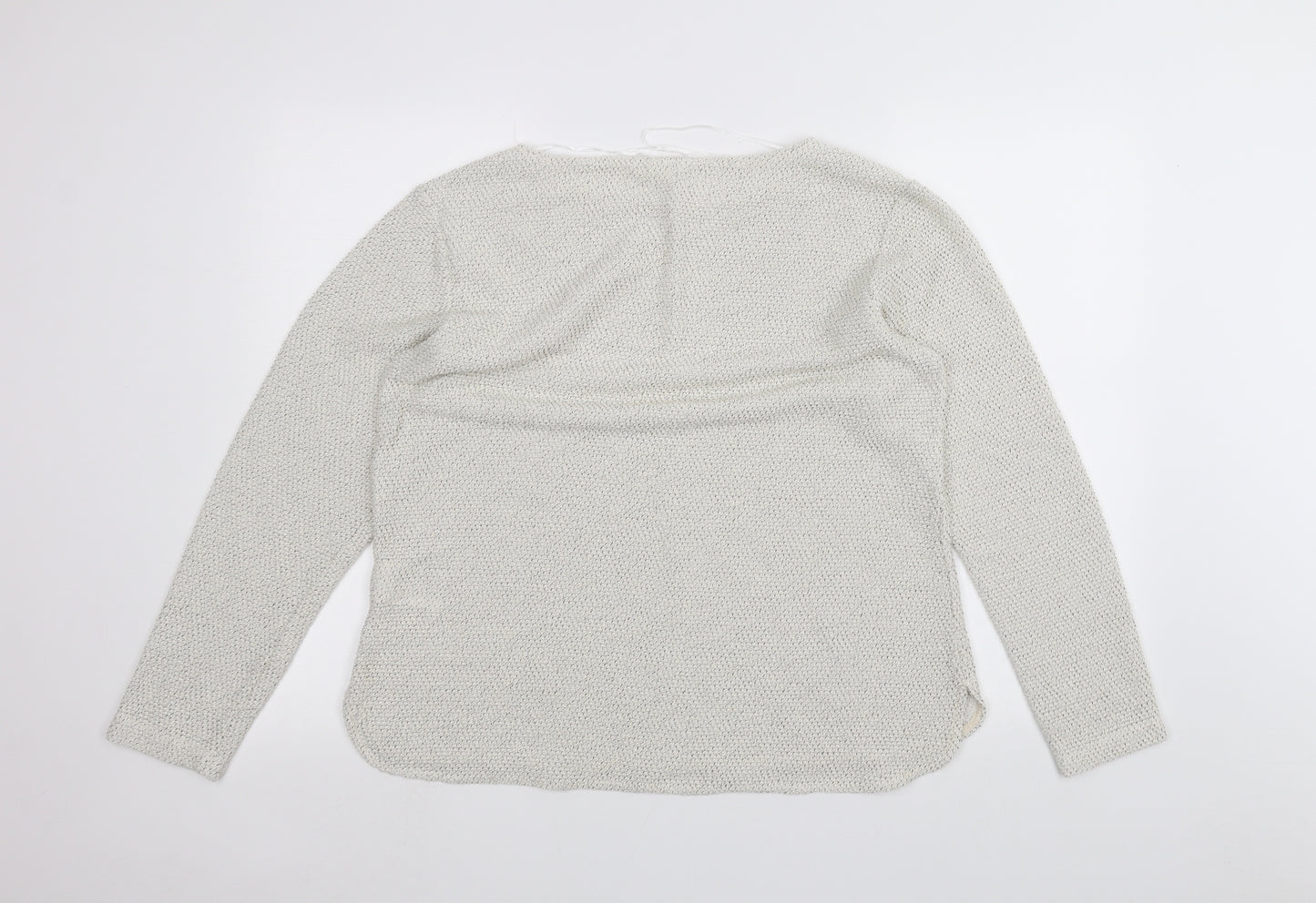 H&M Womens White   Pullover Jumper Size M