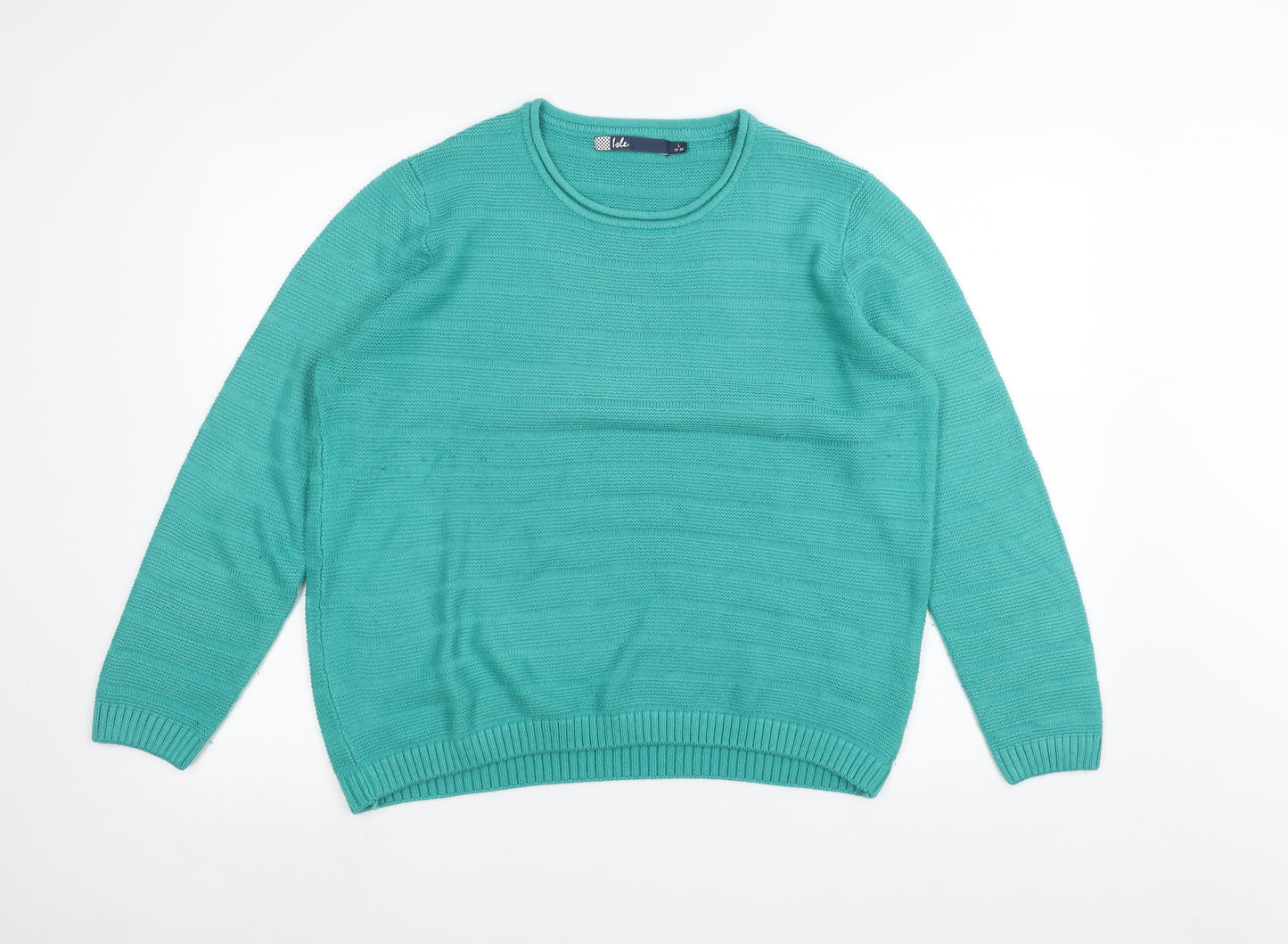 ISLE Womens Green   Pullover Jumper Size L