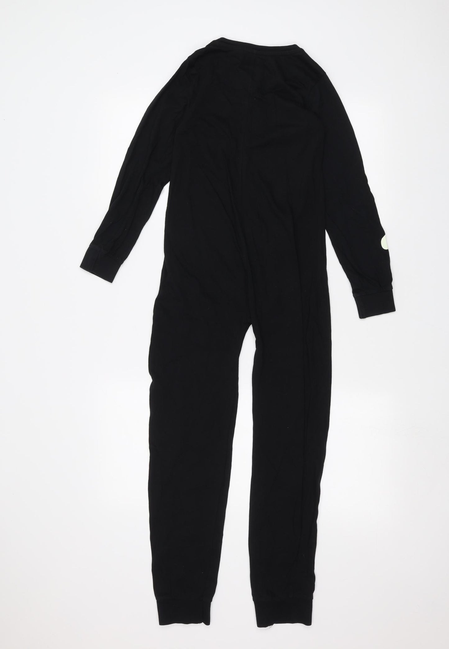 Glow in the dark Boys Black Solid   One Piece Size 9-10 Years  - glow in the dark