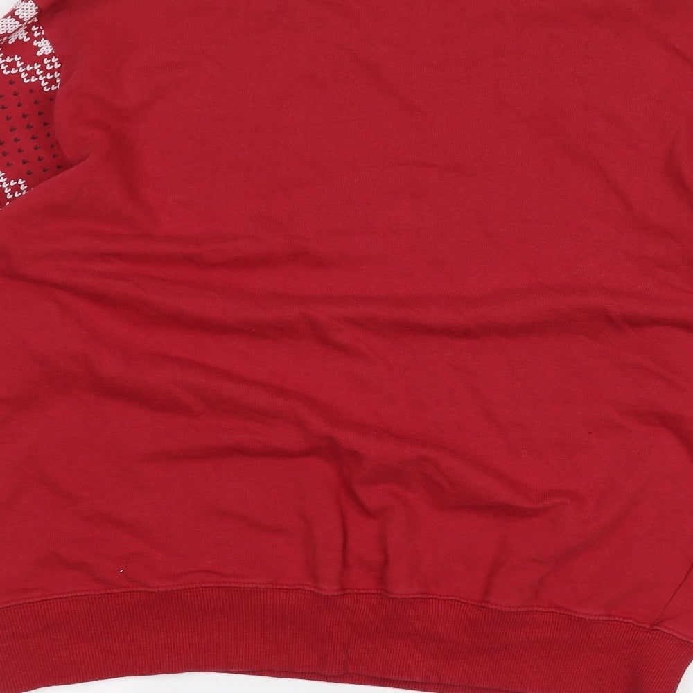 Cedar Wood State Mens Red   Pullover Jumper Size XL  - Home alone