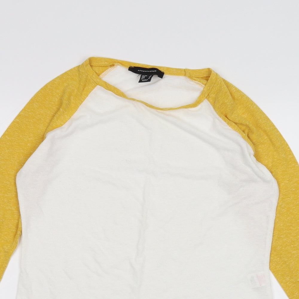 Atmosphere Womens White   Basic T-Shirt Size 6