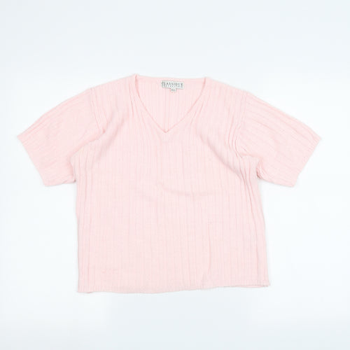 Classique Womens Pink   Pullover Jumper Size M