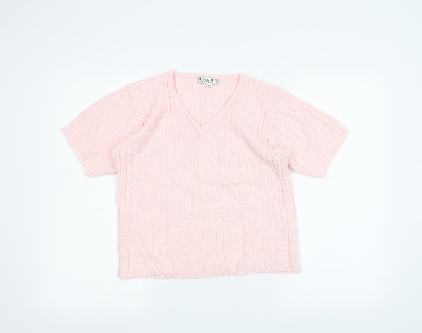 Classique Womens Pink   Pullover Jumper Size M