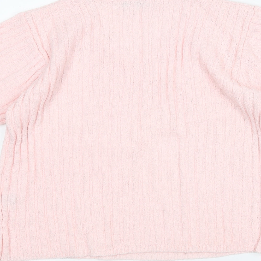 Classique Womens Pink   Pullover Jumper Size M
