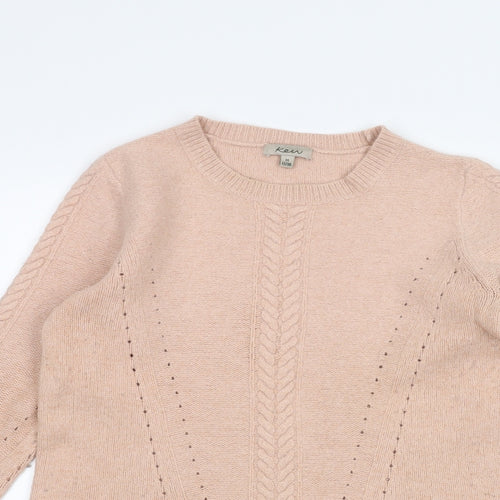Ken Womens Pink   Pullover Jumper Size M