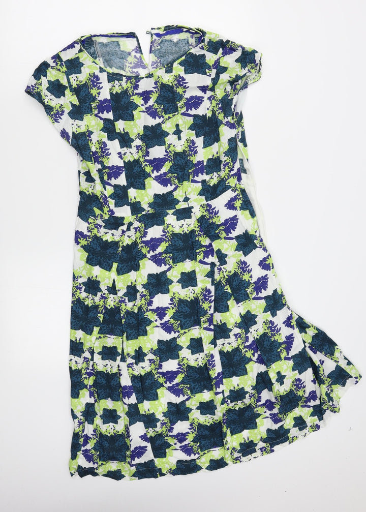 H&M Womens Red Floral  Shift  Size 8