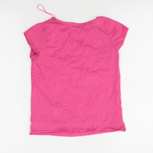 George Girls Pink   Basic T-Shirt Size 9-10 Years  - moshi monsters