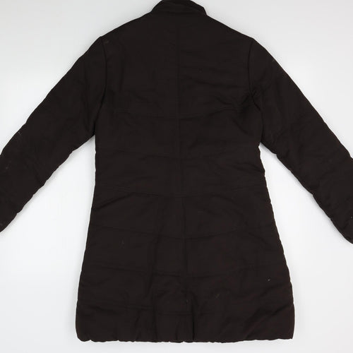TU Womens Brown   Overcoat Coat Size 12