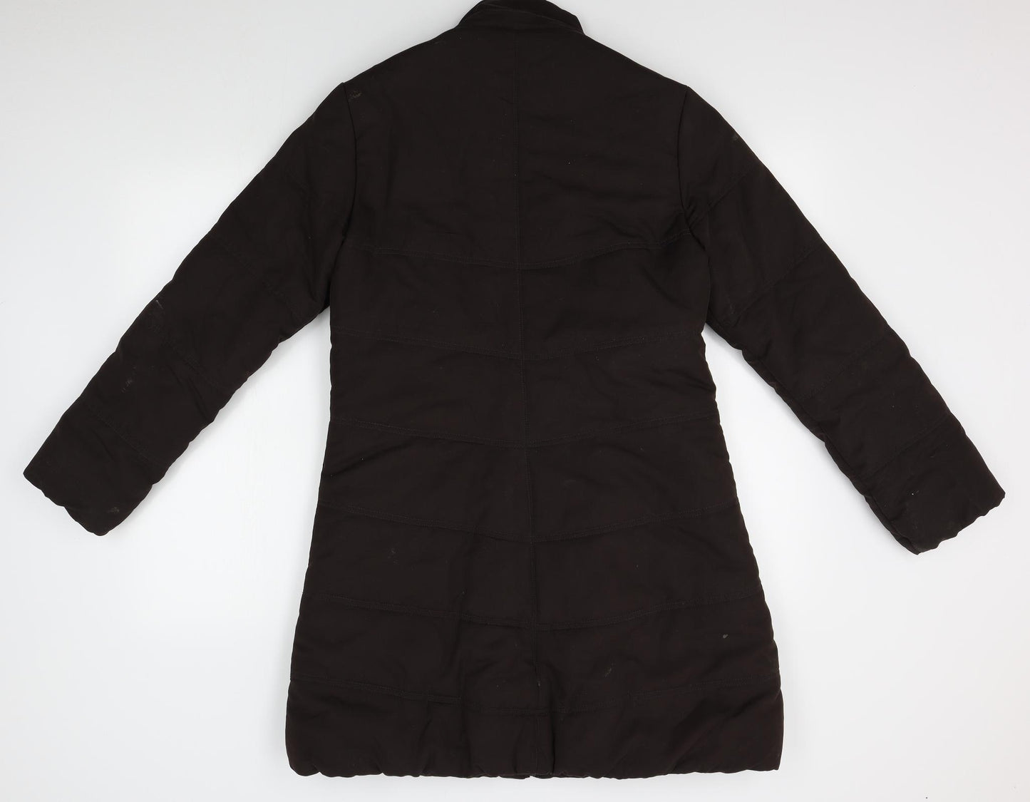TU Womens Brown   Overcoat Coat Size 12