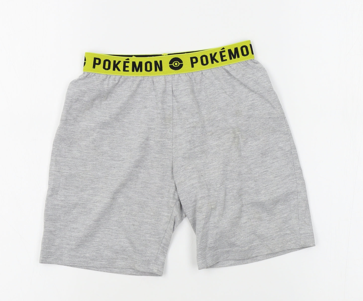 Primark Boys Grey   Sweat Shorts Size 7-8 Years - pokemon