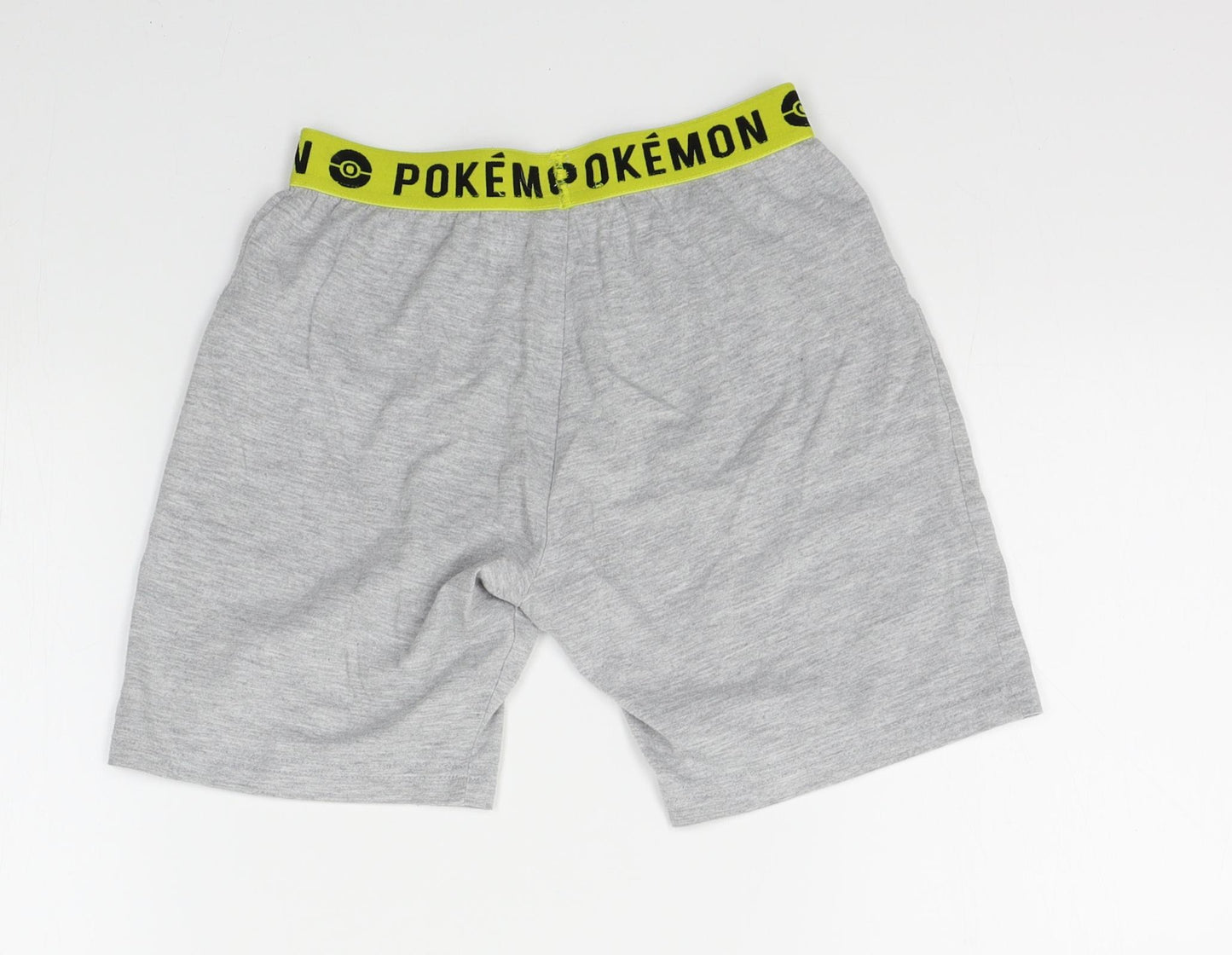 Primark Boys Grey   Sweat Shorts Size 7-8 Years - pokemon