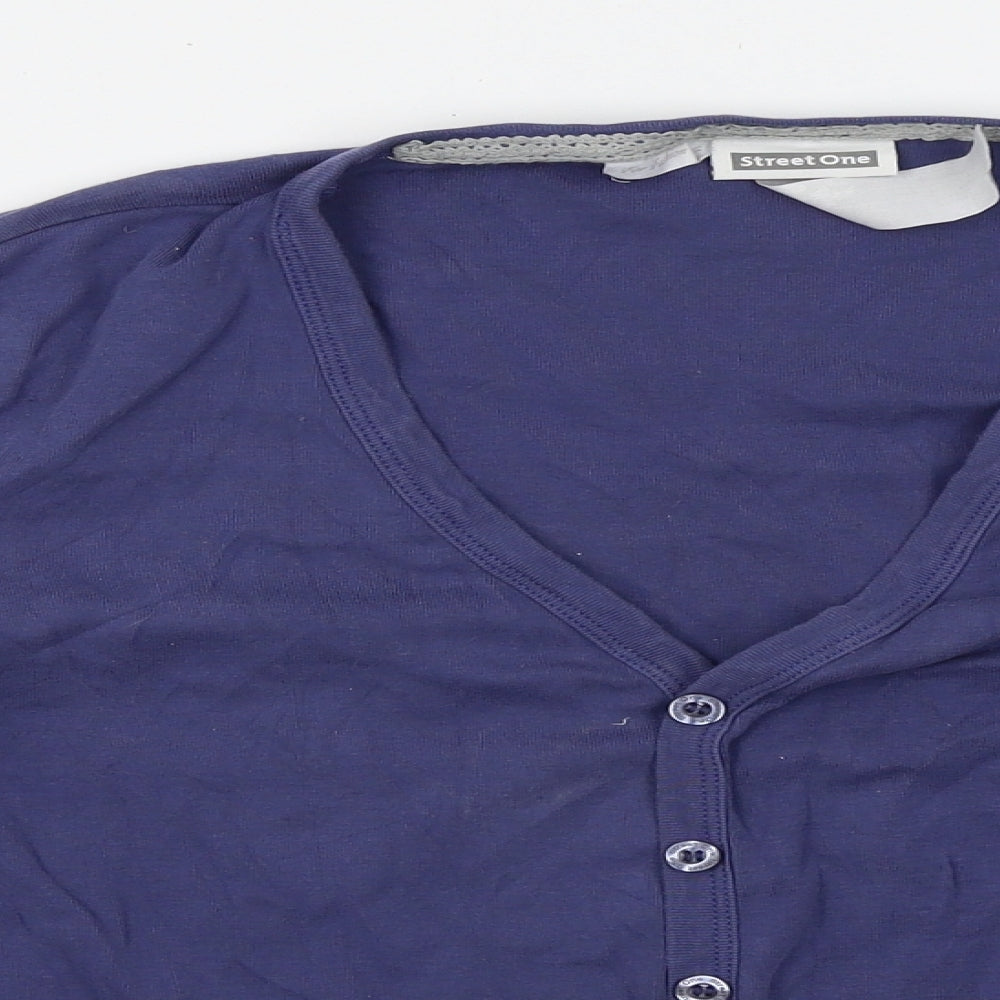 Street One Womens Blue   Cardigan Jumper Size 18