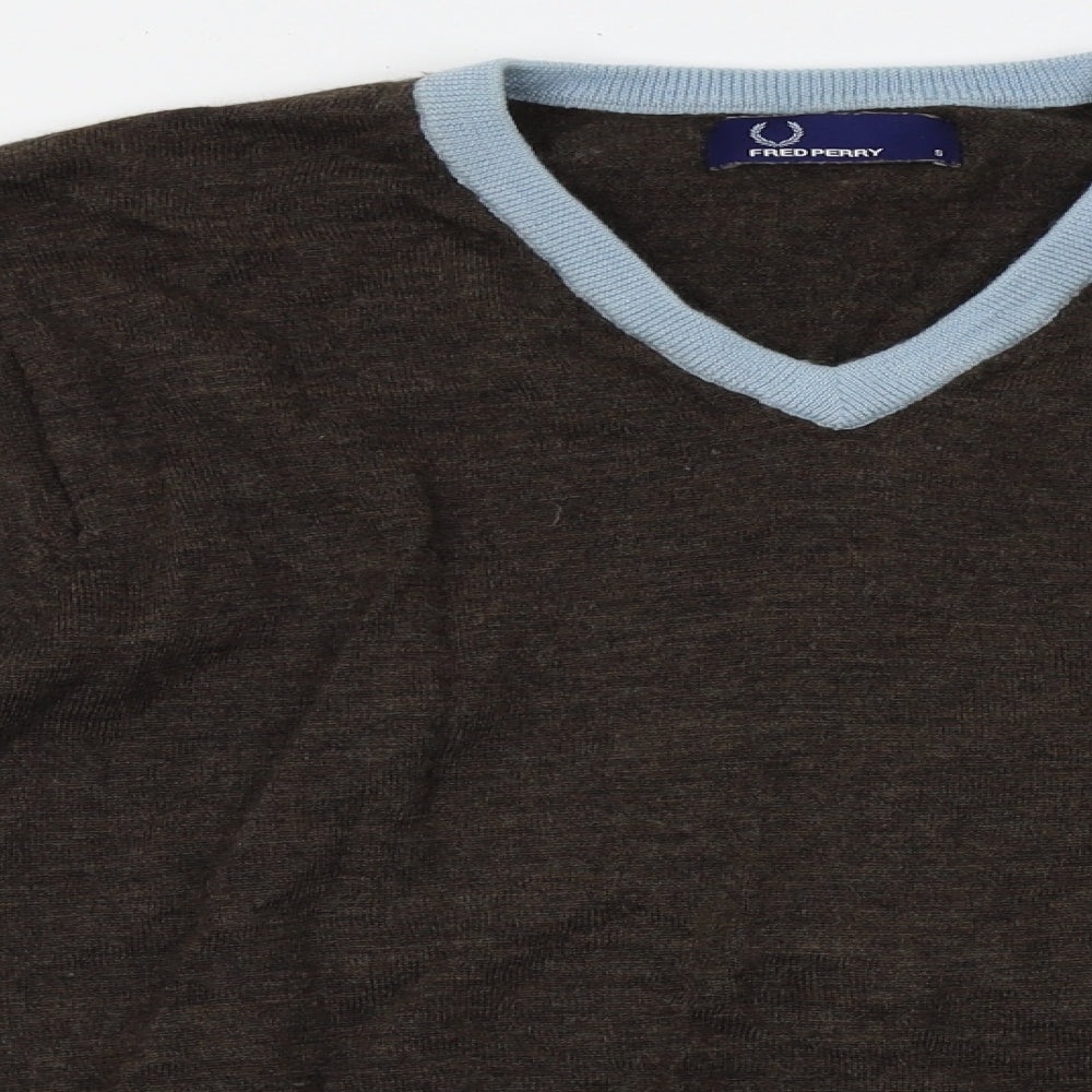 Fred Perry Mens Brown   Pullover Jumper Size S
