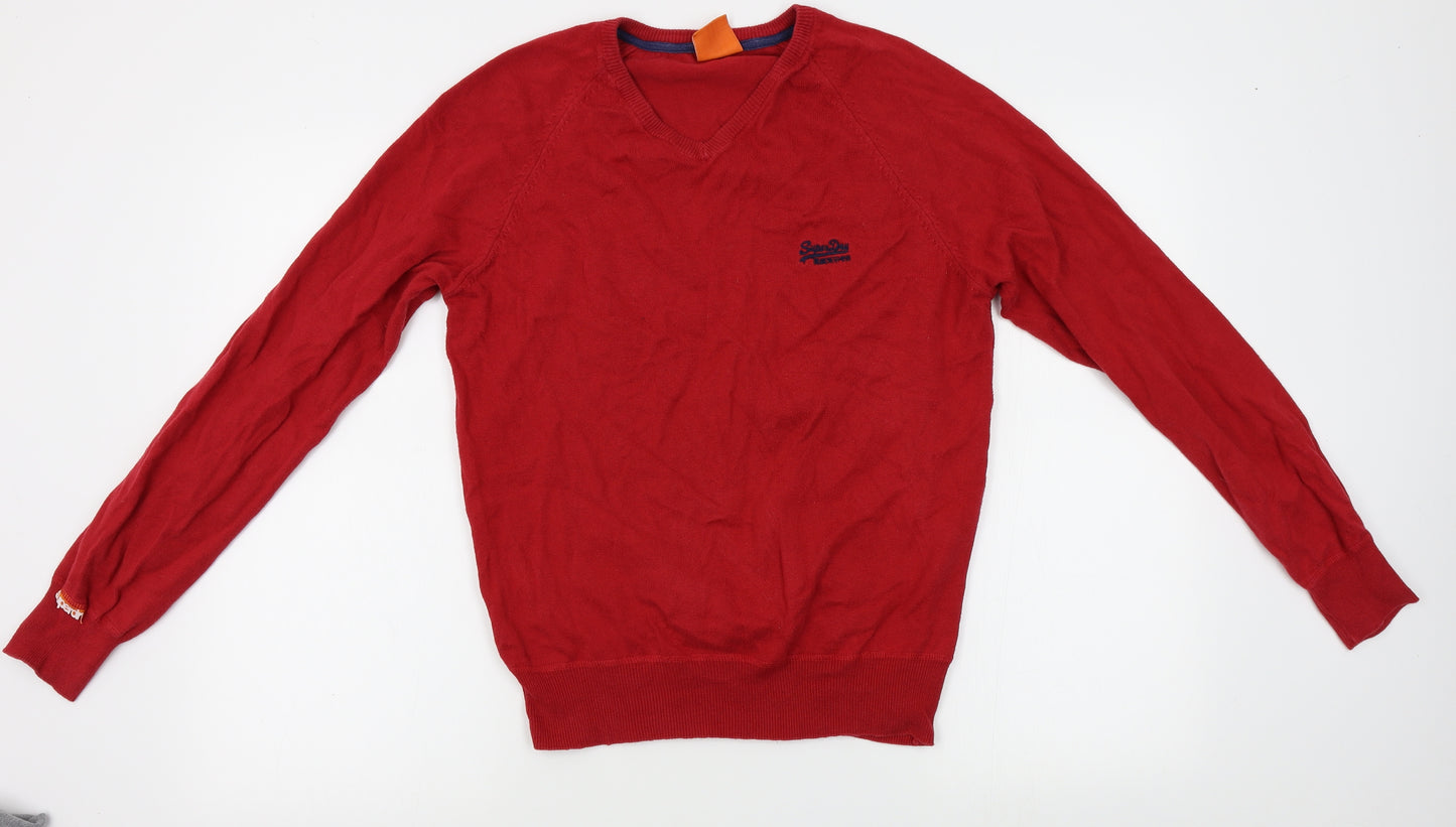 Superdry Mens Red   Pullover Jumper Size S