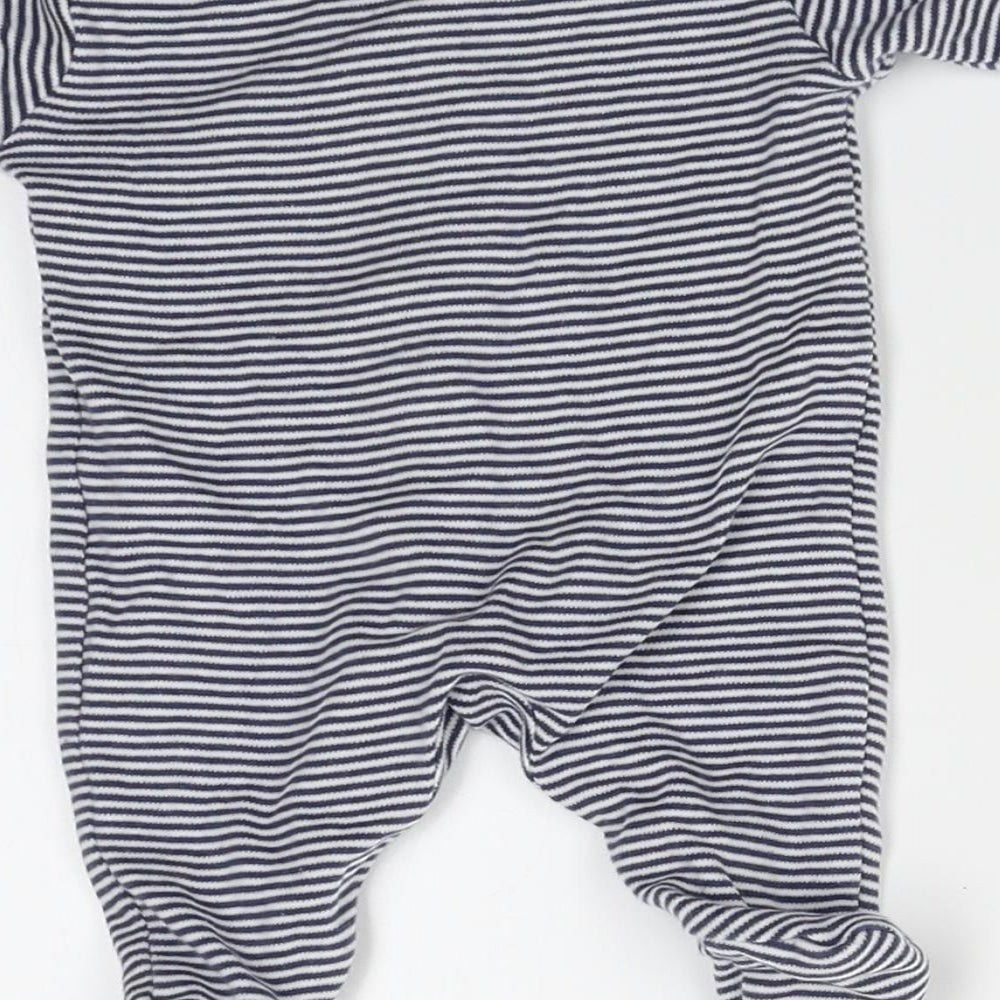 NEXT Baby Black Striped  Babygrow One-Piece Size 0-3 Months