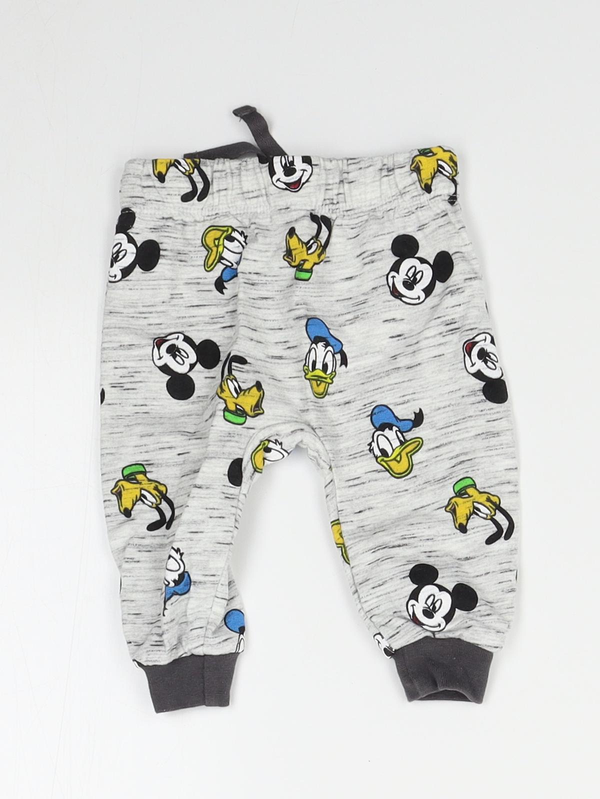 Primark Baby Grey   Jogger Trousers Size 0-3 Months  - disney