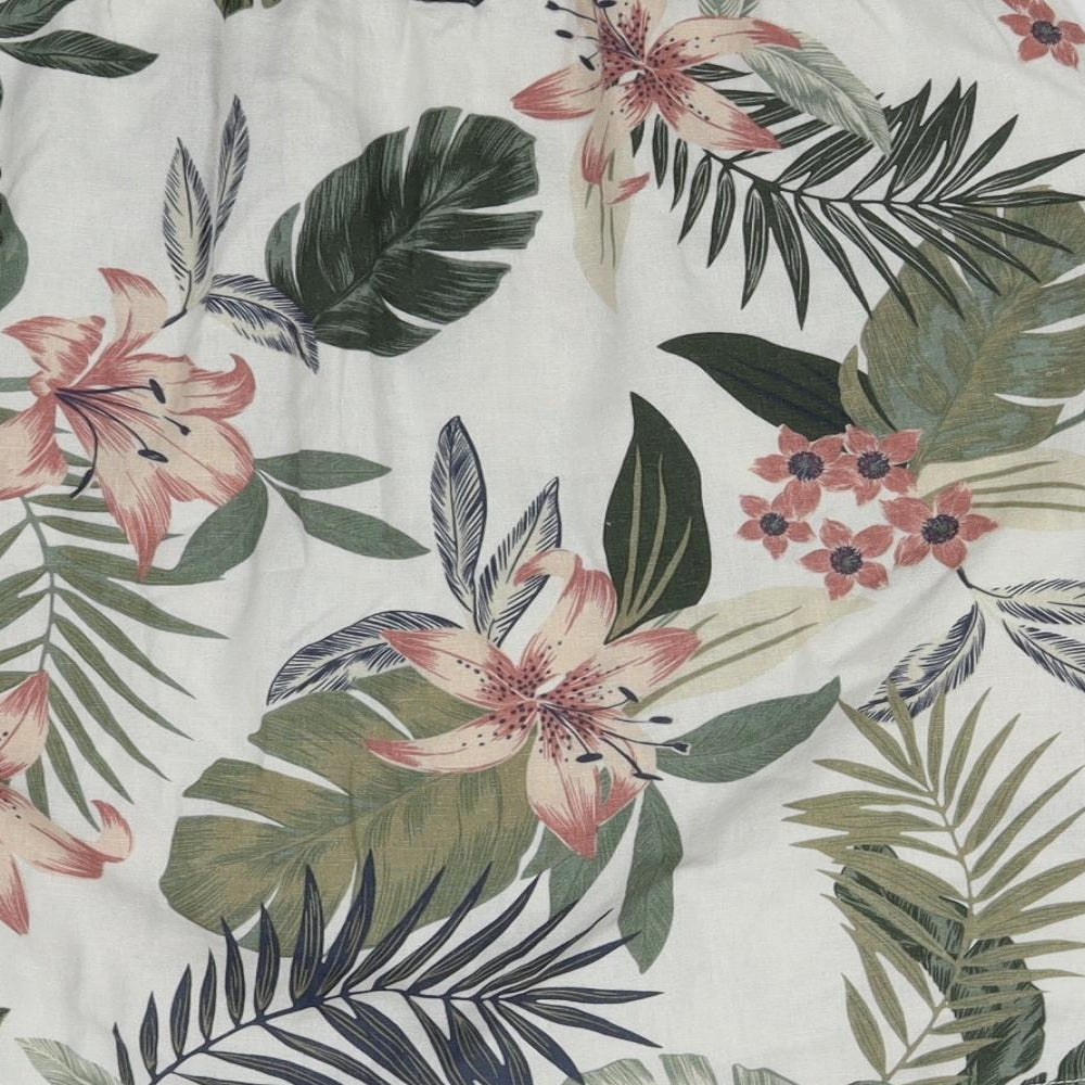 Peacocks Womens White Floral  A-Line Skirt Size 8