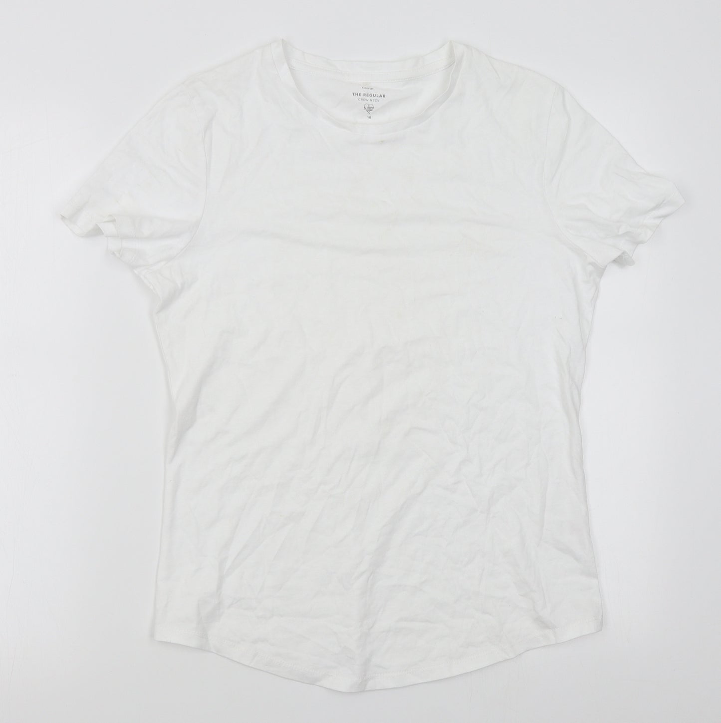 George Womens White   Basic T-Shirt Size 10