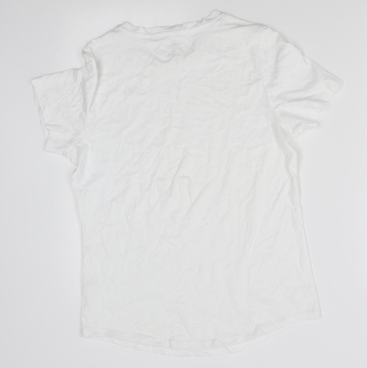 George Womens White   Basic T-Shirt Size 10
