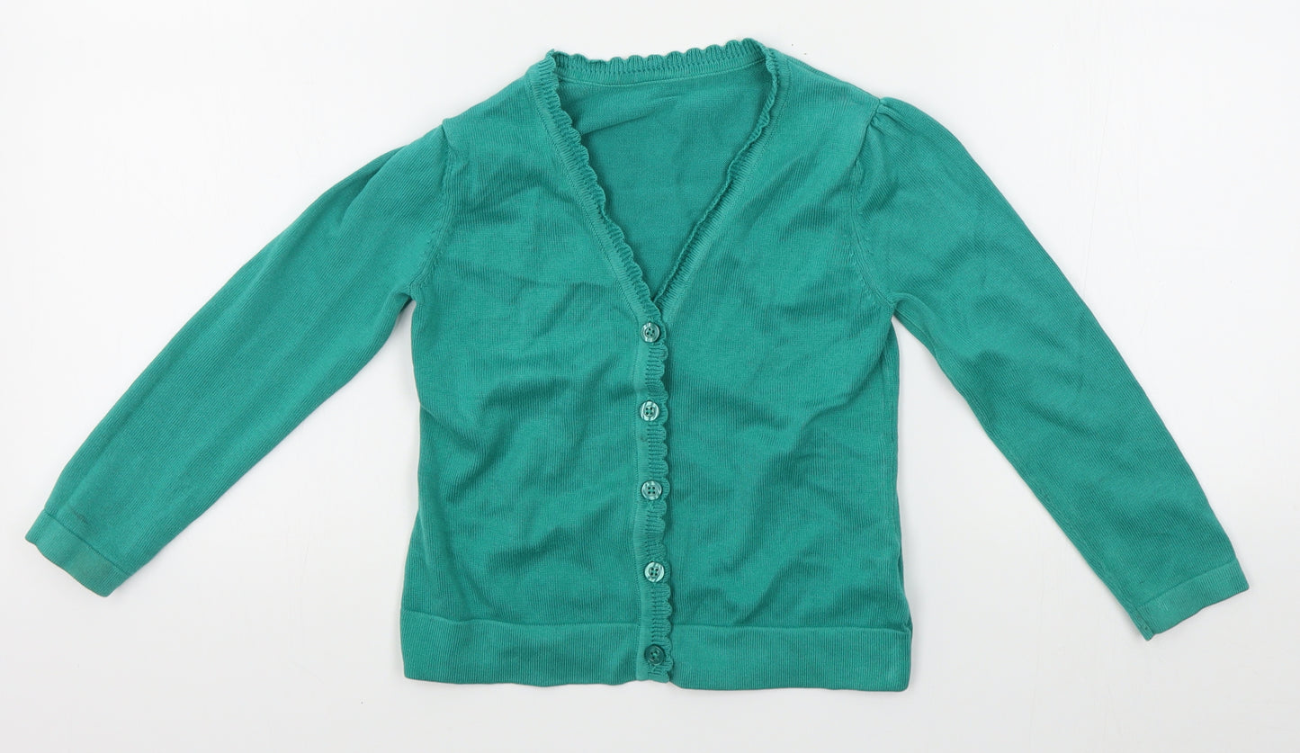 George Girls Green   Cardigan Jumper Size 4-5 Years