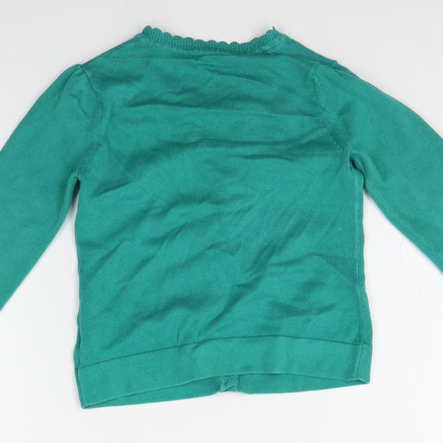 George Girls Green   Cardigan Jumper Size 4-5 Years
