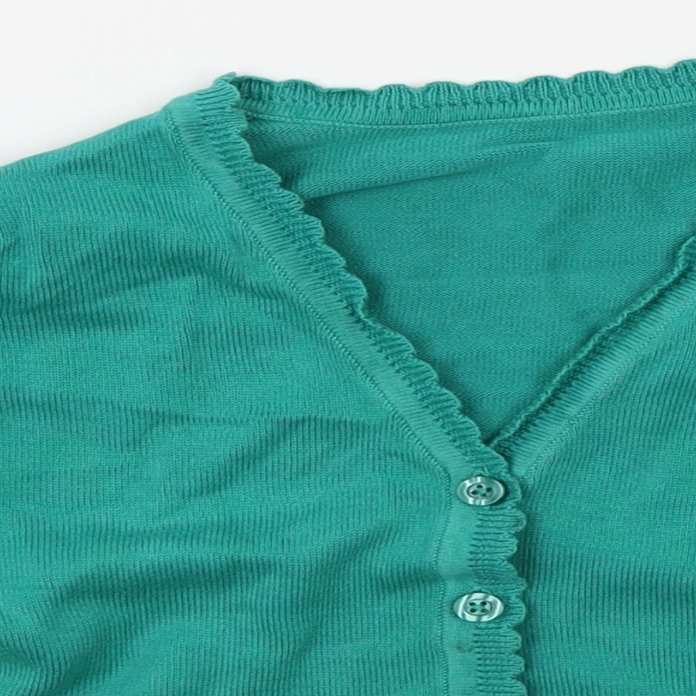 George Girls Green   Cardigan Jumper Size 4-5 Years
