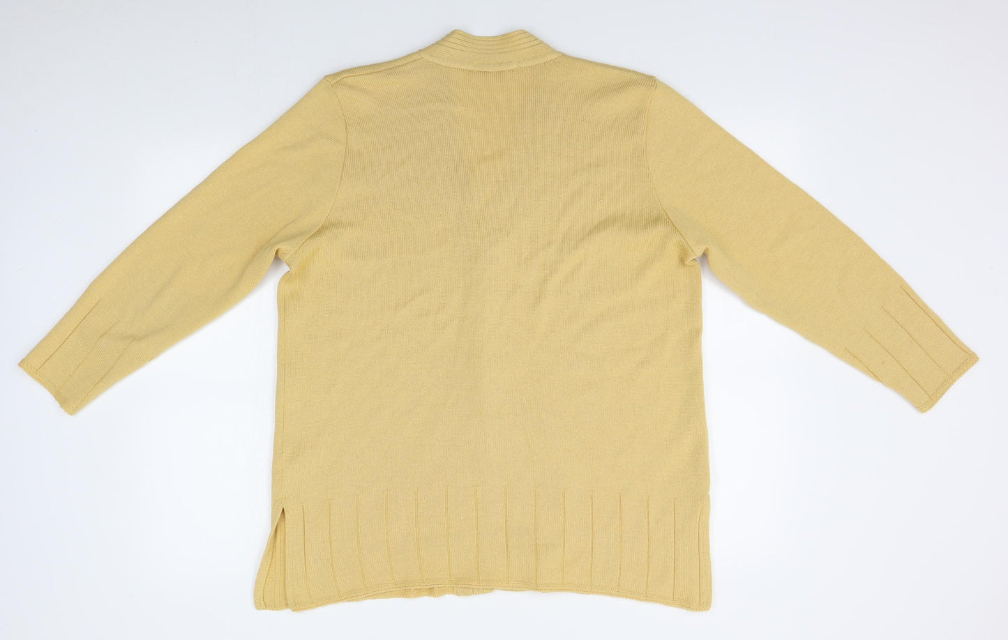 bonmarche Womens Yellow   Cardigan Jumper Size M