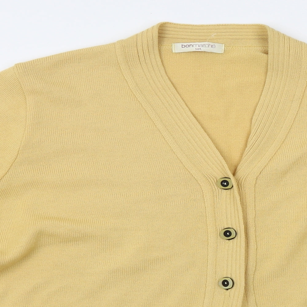bonmarche Womens Yellow   Cardigan Jumper Size M