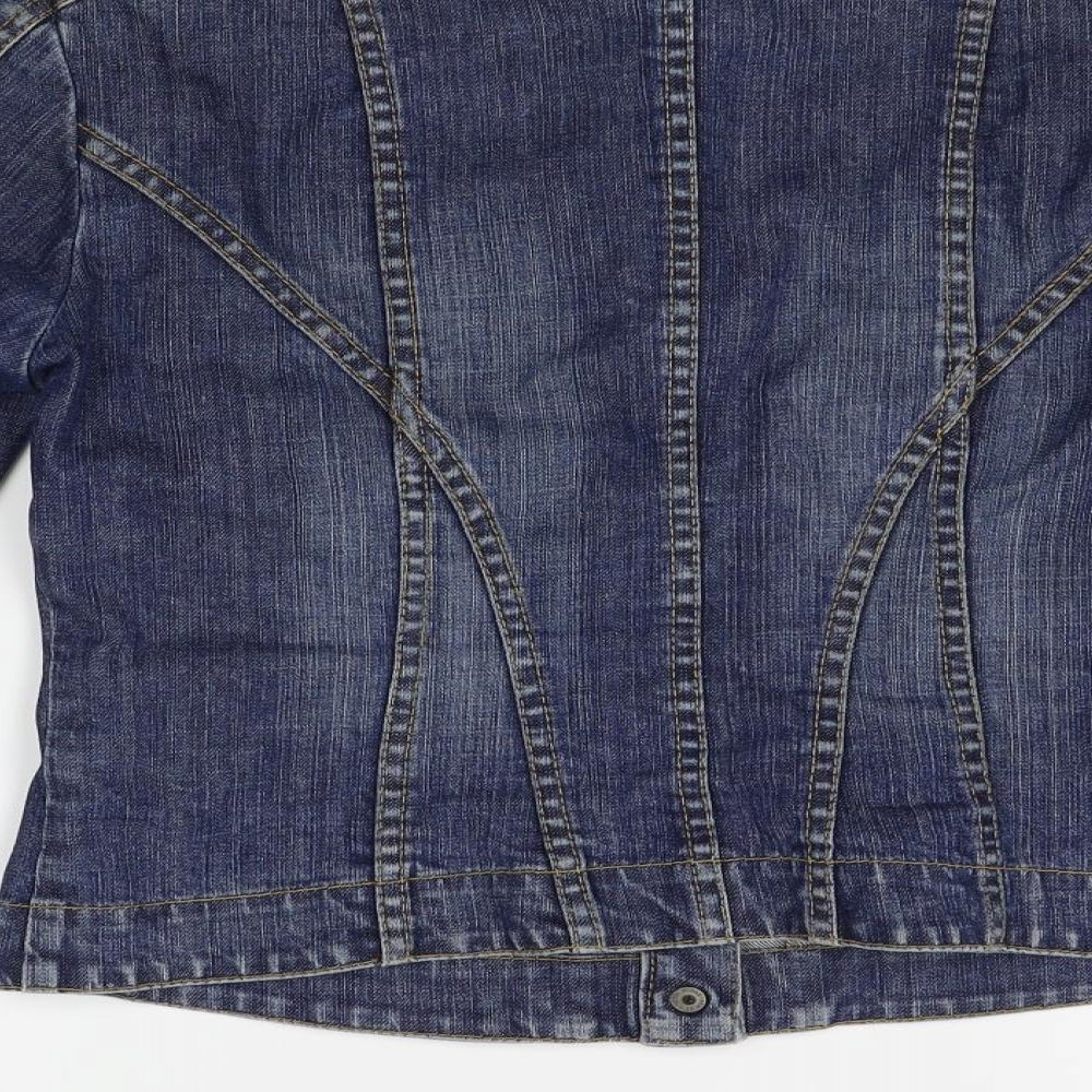 FCUK Jeans Womens Blue   Jacket  Size 12