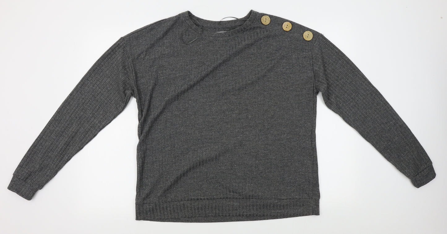 Papaya Womens Grey   Pullover Jumper Size 16