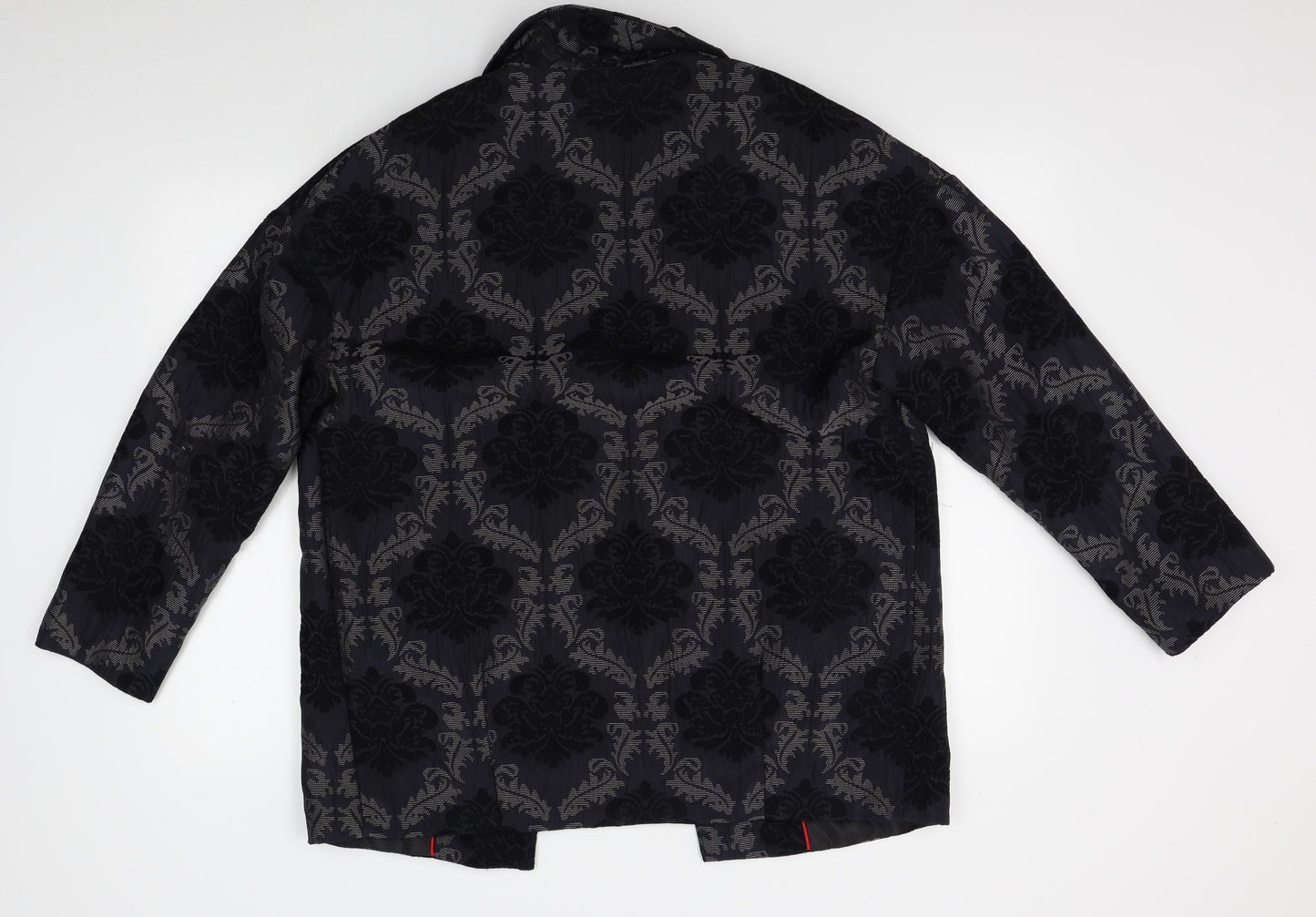 Soon Womens Black Floral  Jacket Blazer Size 14