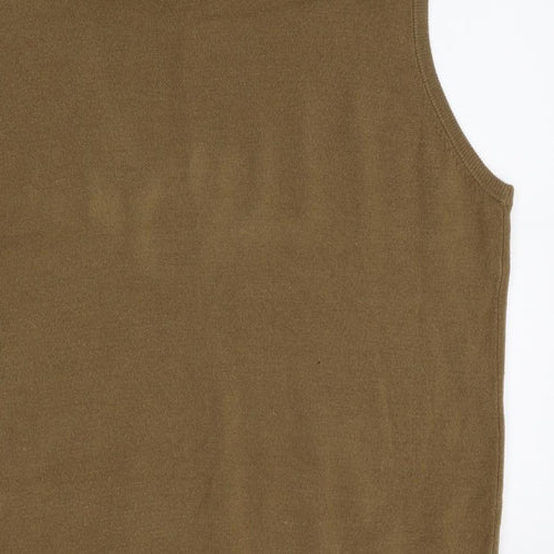 M&S Mens Beige   Vest Jumper Size XL