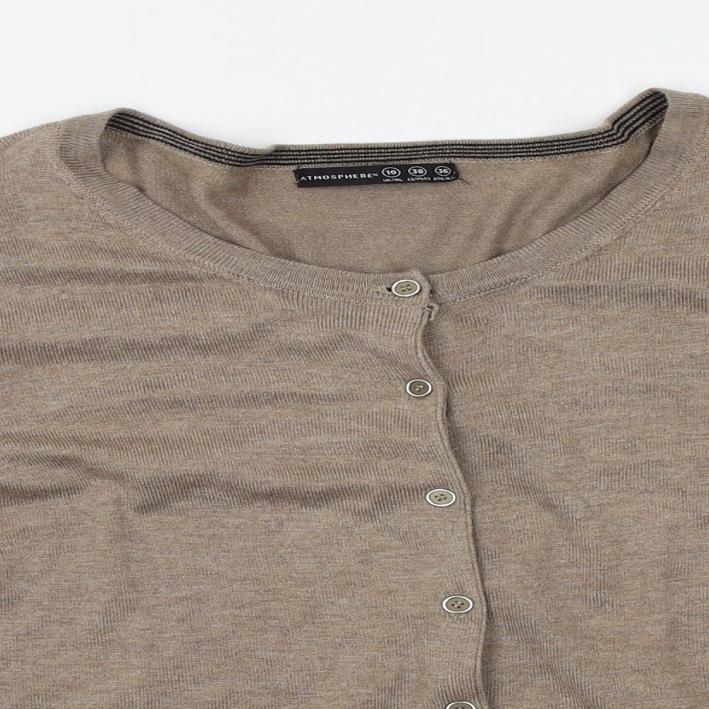 Atmosphere Womens Beige   Cardigan Jumper Size 10