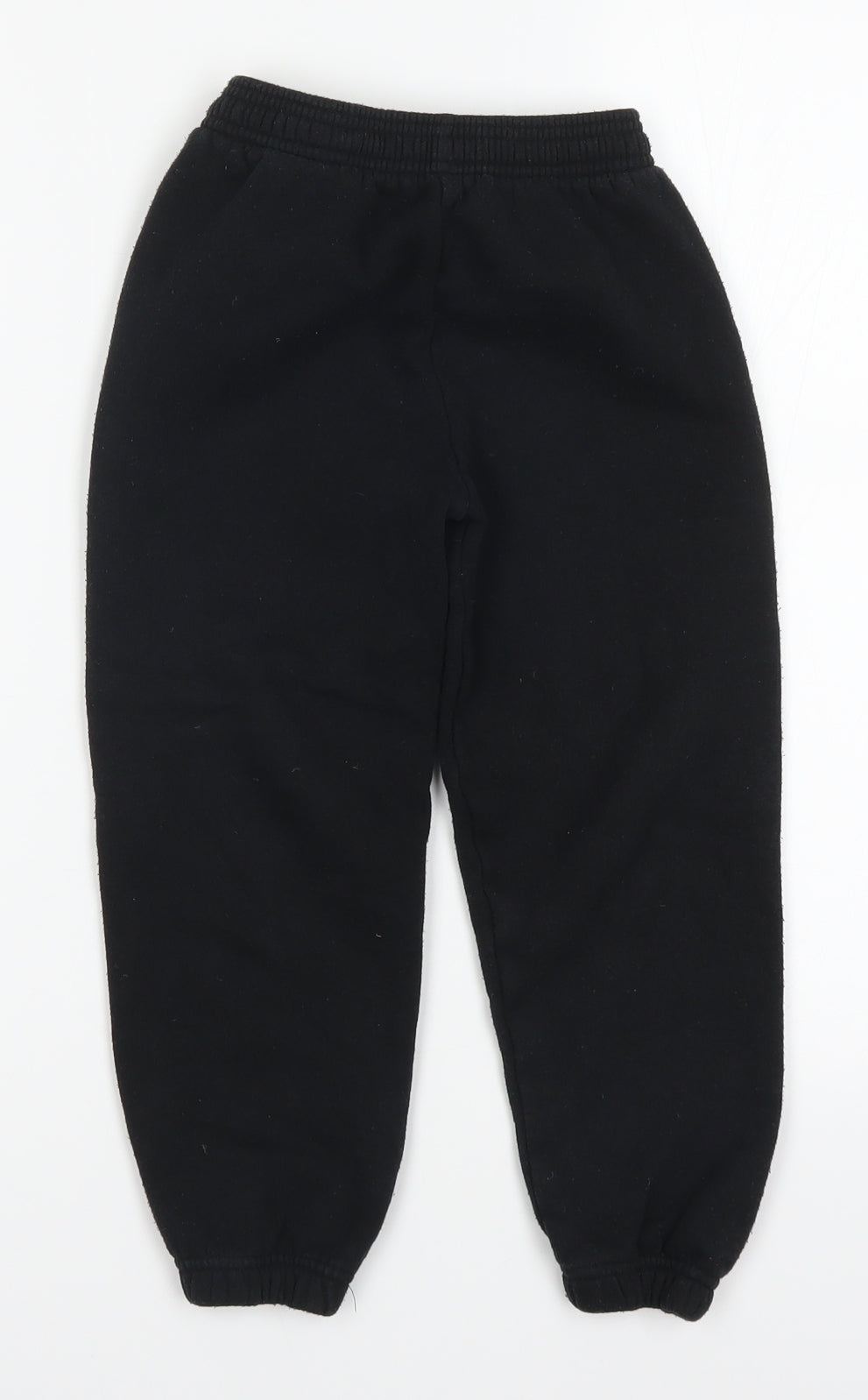 Preworn Boys Black   Sweatpants Trousers Size 5-6 Years