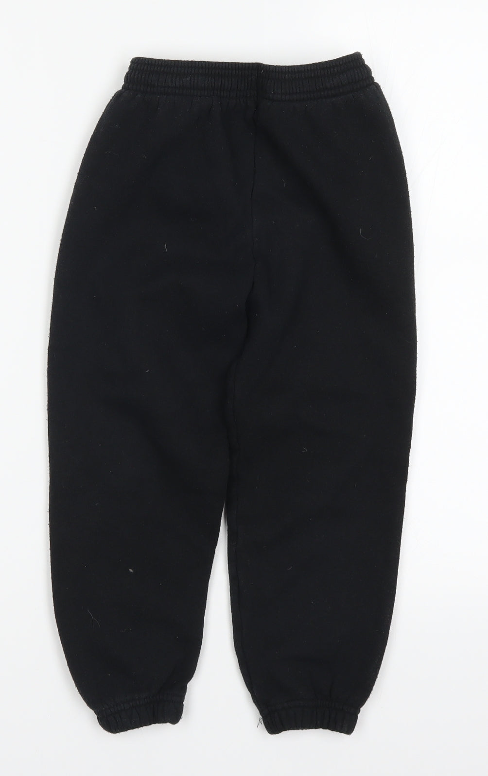 Preworn Boys Black   Sweatpants Trousers Size 5-6 Years