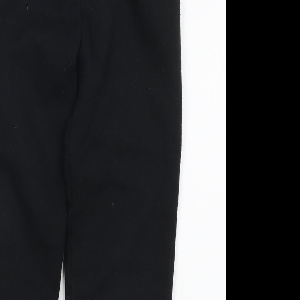 Preworn Boys Black   Sweatpants Trousers Size 5-6 Years