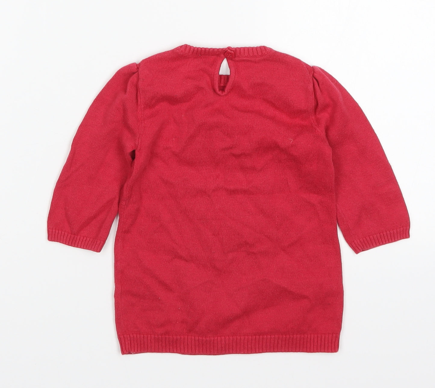 TU Baby Red   Pullover Jumper Size 3-6 Months  - Cat and Mouse