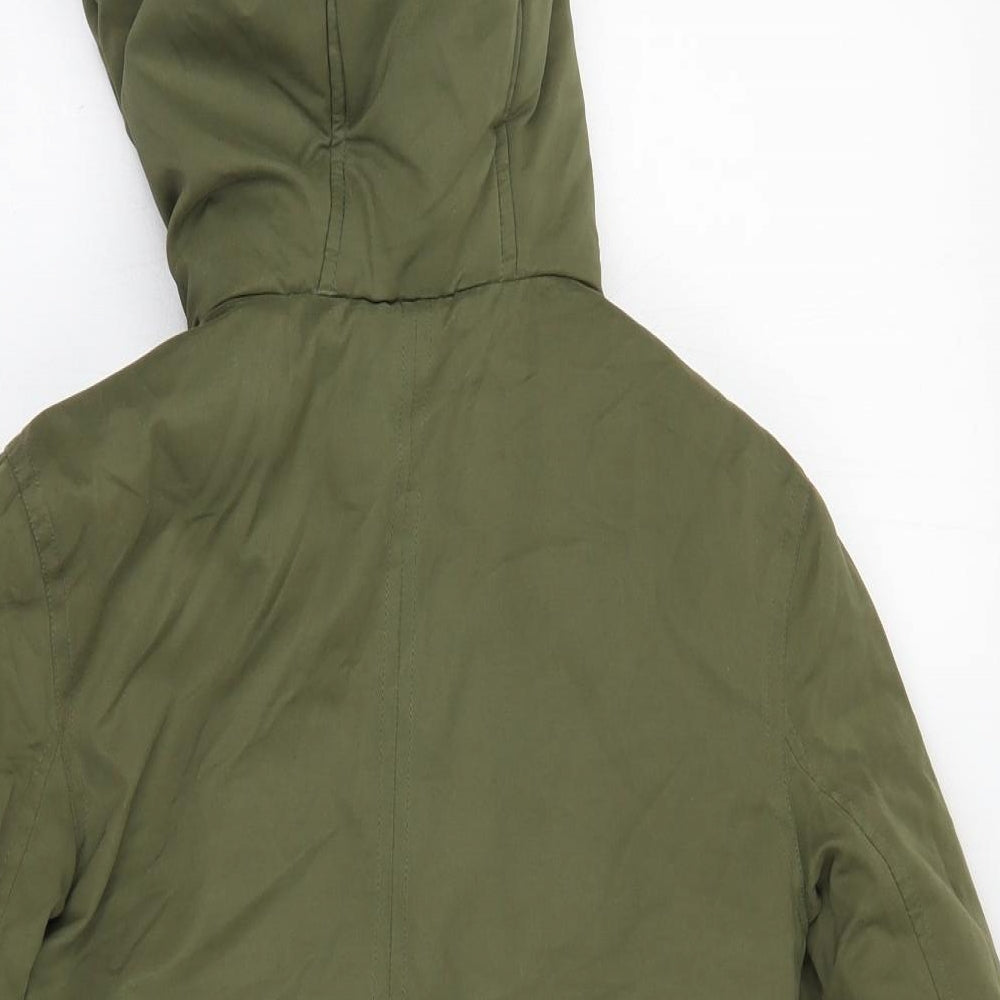 Orchestra Girls Green   Parka Coat Size 10 Years