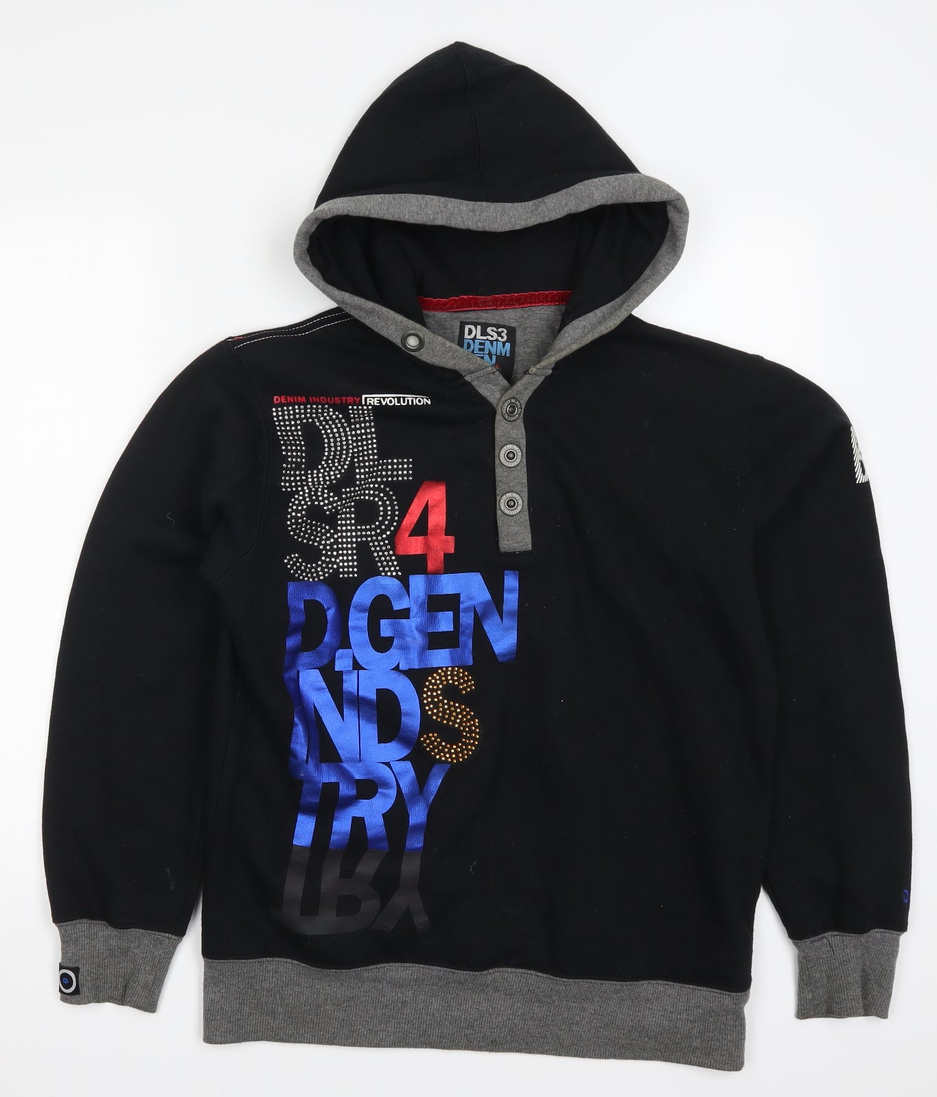 DNM Gen Mens Black   Pullover Hoodie Size M  - D. Gen Industry