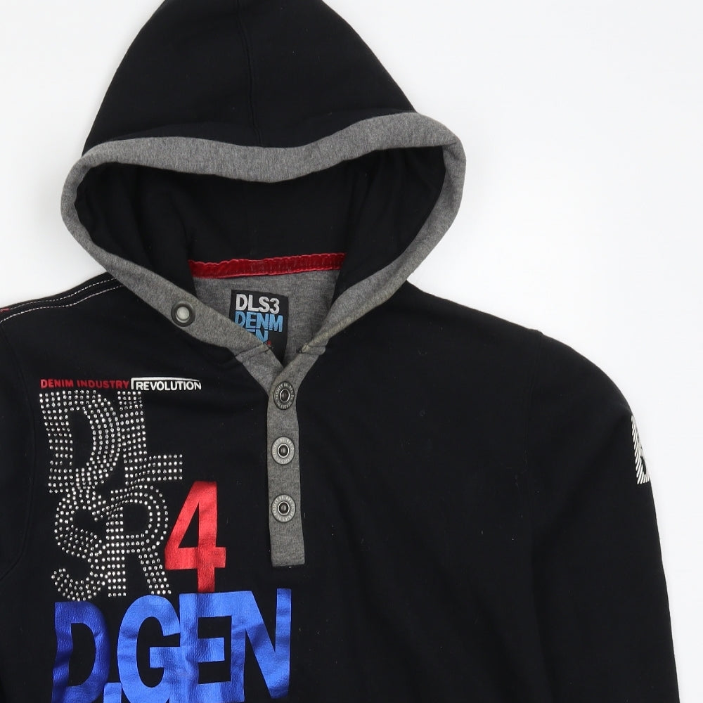 DNM Gen Mens Black   Pullover Hoodie Size M  - D. Gen Industry