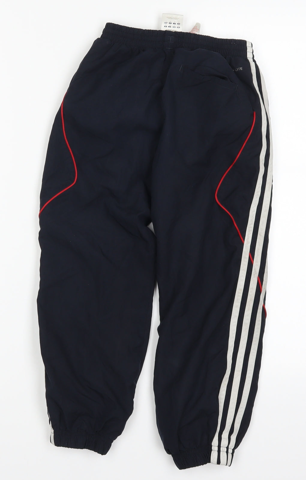 adidas Boys Blue Striped  Jogger Trousers Size 5-6 Years