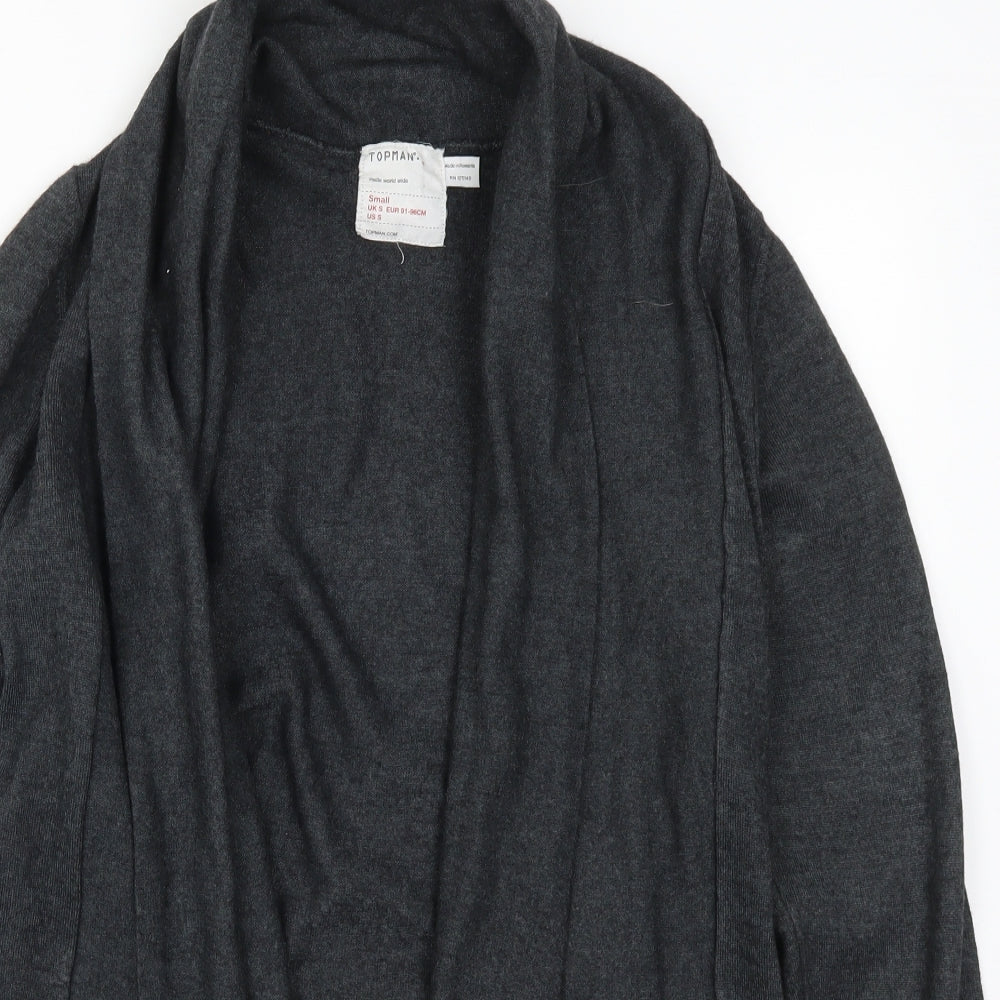 Topman Mens Grey   Cardigan Jumper Size S