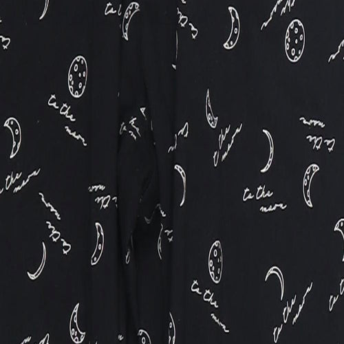 George Womens Black Geometric  Trousers  Size 8 L25 in - Moon Print