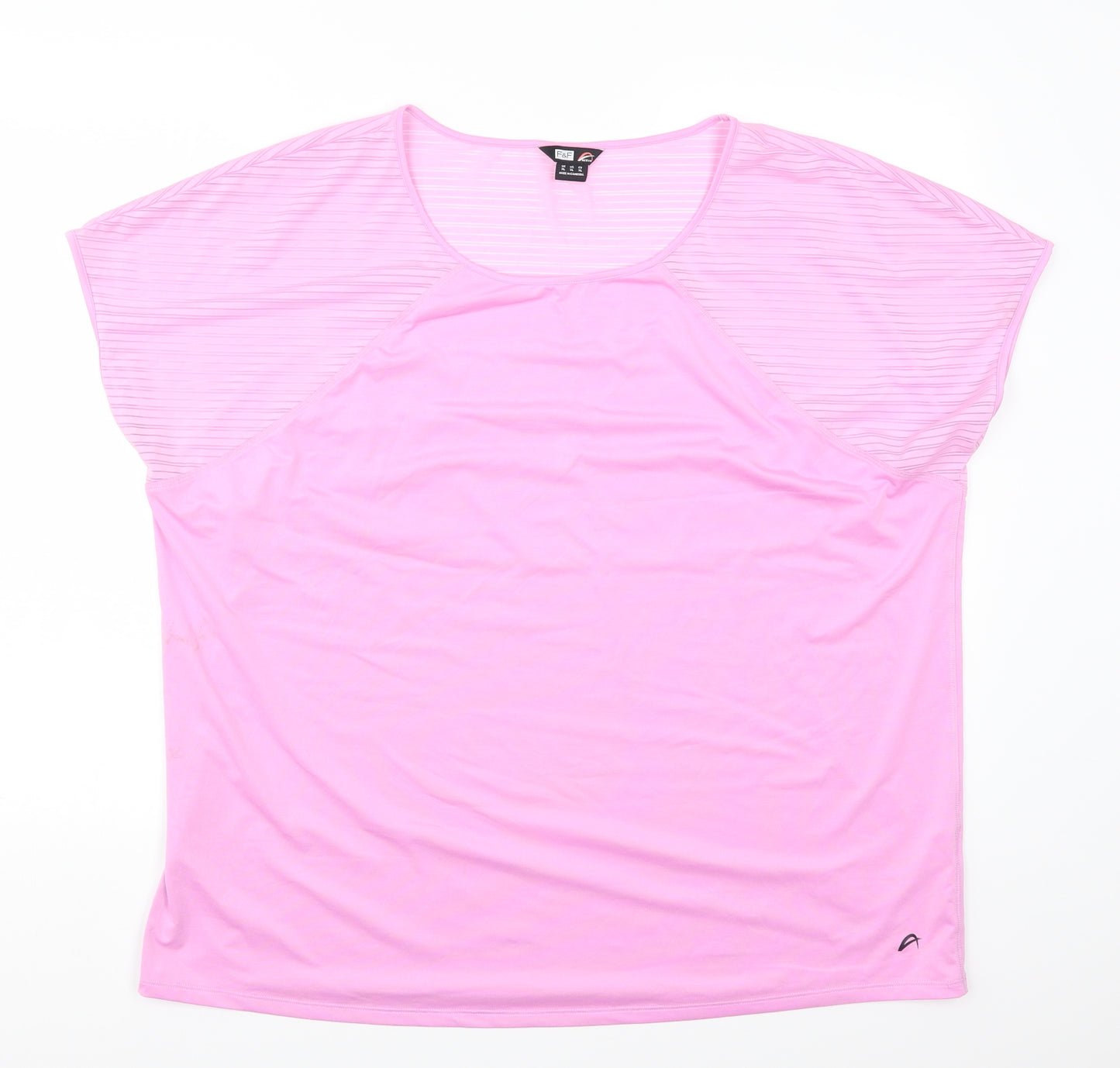 F&F Womens Pink   Basic T-Shirt Size XL